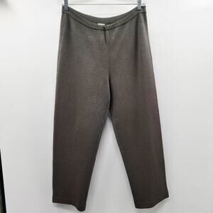Vtg Margaret O'Leary San Francisco Dark Green Knit Wool Blend Pants Women's M
